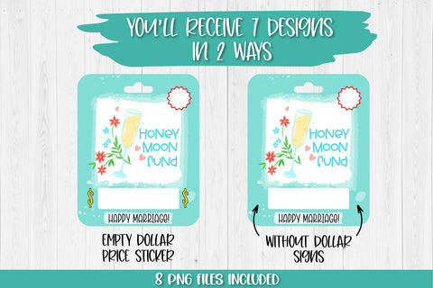 Wedding Money Card PNG Bundle | Wedding Money Gift Card PNG Sublimation TatiStudio 