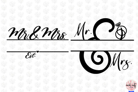 Wedding Monogram Bundle EPS SVG DXF JPG PNG SVG CoralCutsSVG 