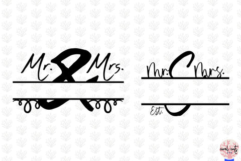 Wedding Monogram Bundle EPS SVG DXF JPG PNG SVG CoralCutsSVG 