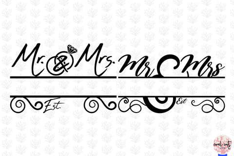 Wedding Monogram Bundle EPS SVG DXF JPG PNG SVG CoralCutsSVG 