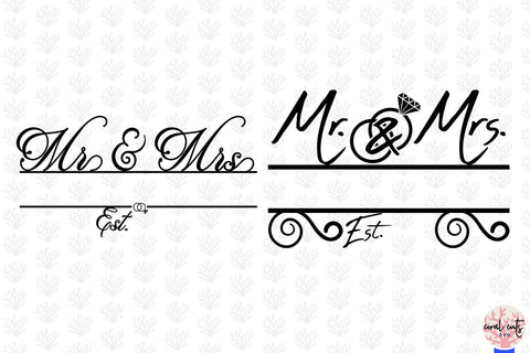 Wedding Monogram Bundle EPS SVG DXF JPG PNG SVG CoralCutsSVG 