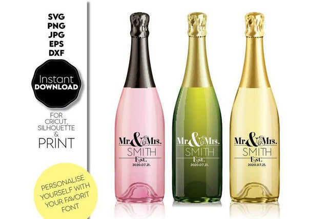 Wedding Monogram Sign | Mr and Mrs Shirt SVG | Just Married Sign PNG SVG March Design Studio 