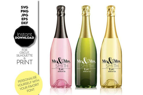 Wedding Monogram Sign | Mr and Mrs Shirt SVG | Just Married Sign PNG SVG March Design Studio 