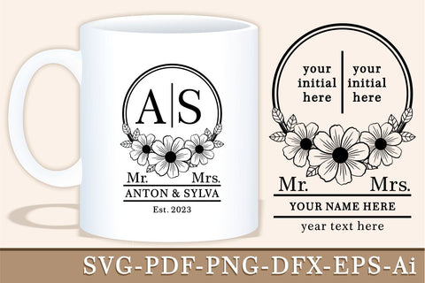 Wedding Monogram Svg Designs Bundle, Family Name Sign Svg SVG D2PUTRI, SVG BUNDLE, SUBLIMATION BUNDLE, T SHIRT DESIGNS BUNDLE 