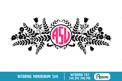 Wedding Monogram Svg SVG Pinoyart Kreatib 