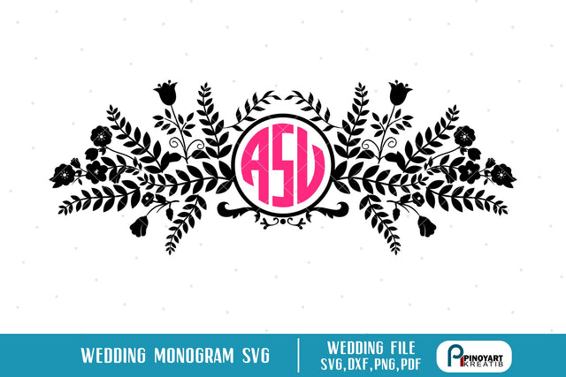 Wedding Monogram Svg SVG Pinoyart Kreatib 