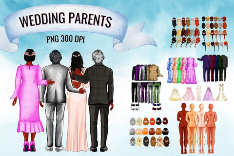 Wedding Parents of Groom and Bride Clipart SVG SvgOcean 