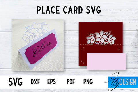 Wedding Place Card SVG Bundle | Lace Place SVG Card | Wedding SVG SVG Fly Design 