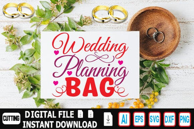 Wedding Planning Bag SVG Craftlabsvg24 