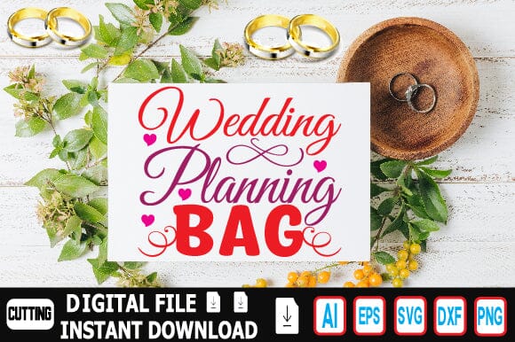 Wedding Planning Bag SVG Craftlabsvg24 