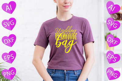 Wedding Planning Bag SVG CraftlabSvg29 