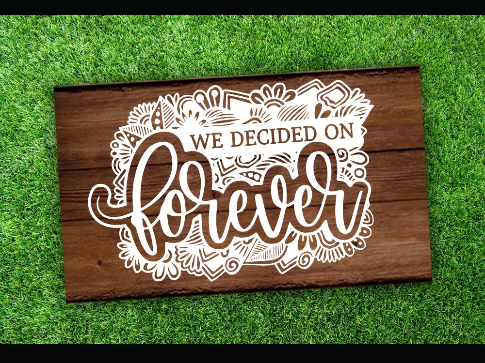 Wedding Quote Sign Board - So Fontsy