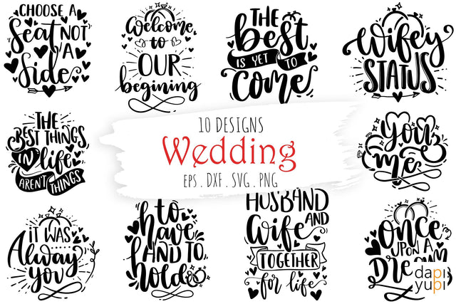 Wedding Quotes Bundle SVG dapiyupi store 