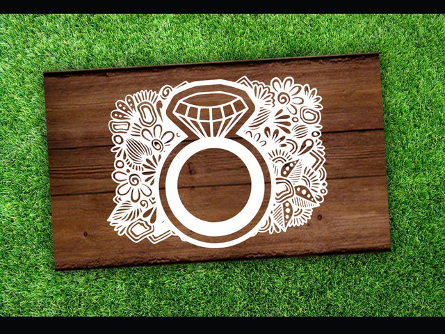 Wedding Ring Flower SVG Johan Ru designs 