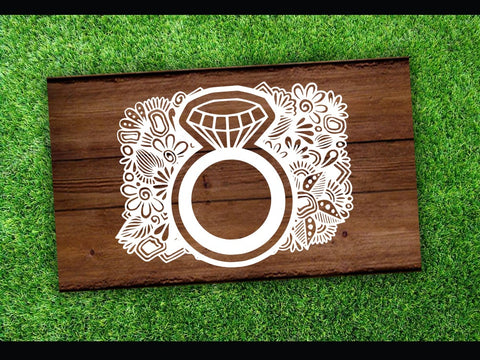 Wedding Ring Flower SVG Johan Ru designs 