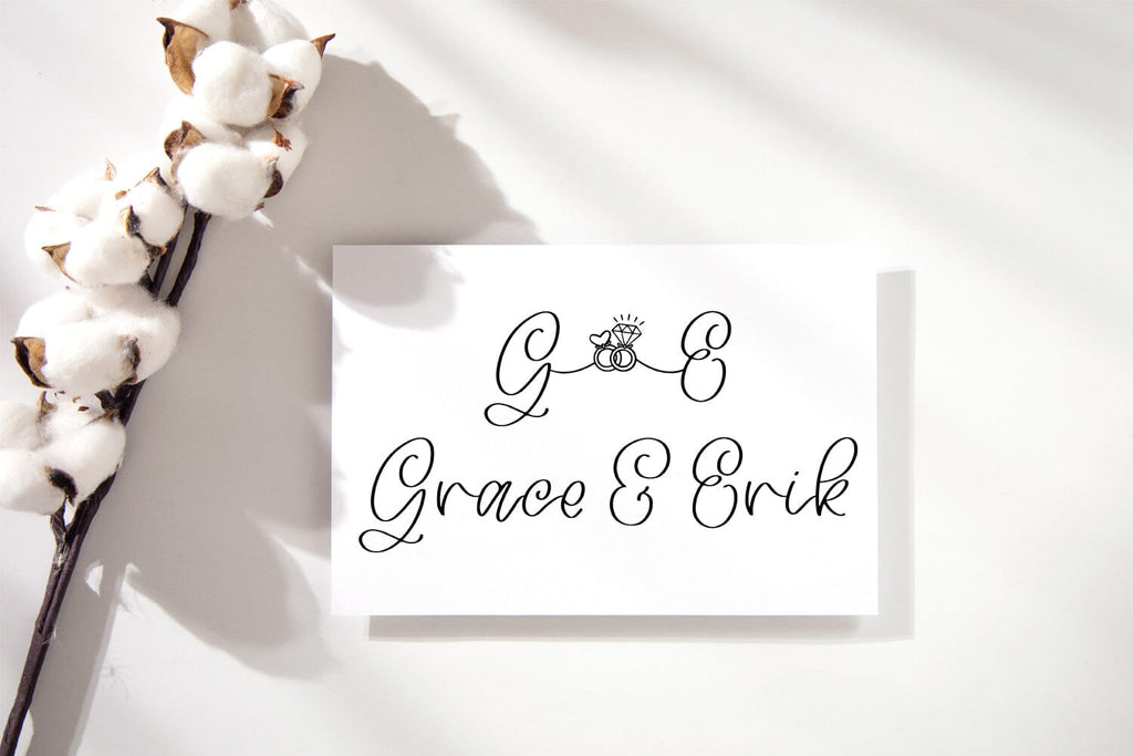 Wedding Ring - Handwritten Script Font - So Fontsy