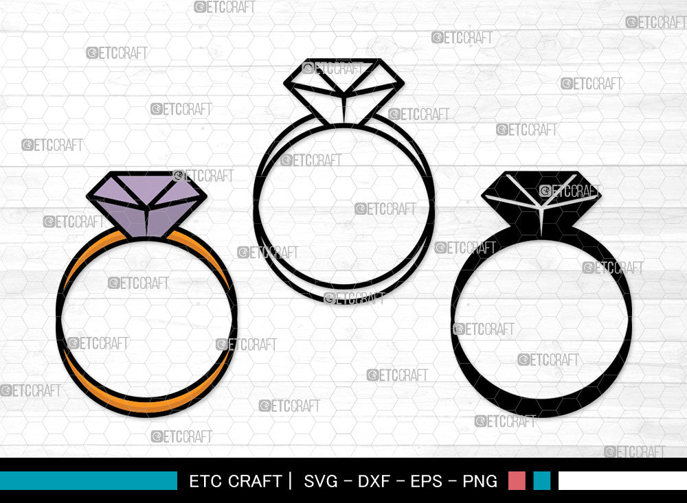 Wedding Ring Icons Color, Wedding Ring Svg, Ring Svg, Wedding Rings ...