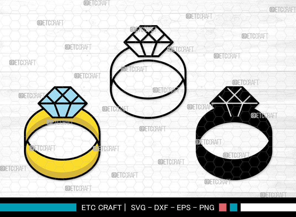 Wedding Ring Icons Color, Wedding Ring Svg, Ring Svg, Wedding Rings ...