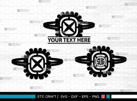 Wedding Ring Monogram, Wedding Ring Silhouette, Diamond Ring SVG, Ring Svg, Engagement Ring Svg, SB00220 SVG ETC Craft 