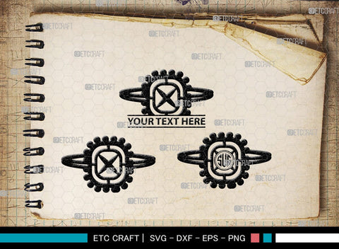 Wedding Ring Monogram, Wedding Ring Silhouette, Diamond Ring SVG, Ring Svg, Engagement Ring Svg, SB00220 SVG ETC Craft 