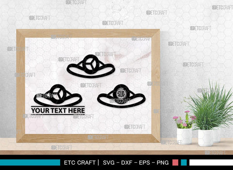 Wedding Ring Monogram, Wedding Ring Silhouette, Diamond Ring SVG, Ring Svg, Engagement Ring Svg, SB00220 SVG ETC Craft 