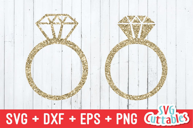 Wedding Ring SVG Svg Cuttables 
