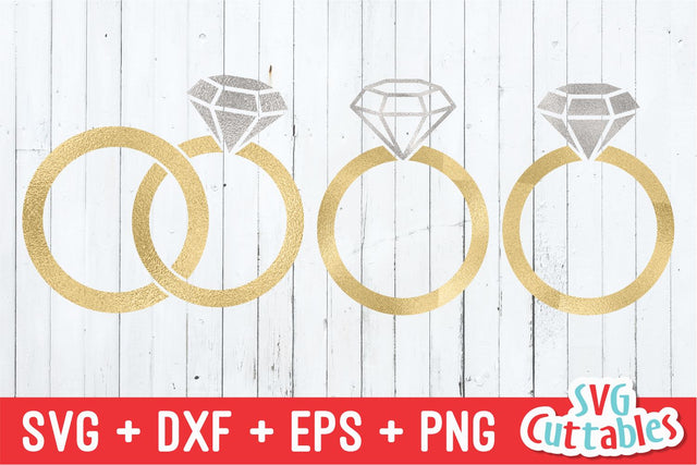 Wedding Ring SVG Svg Cuttables 