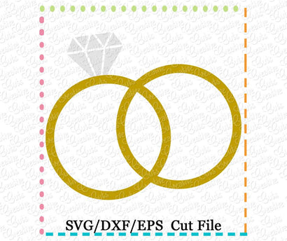 Wedding Rings SVG SVG Creative Appliques 