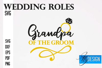 Wedding Roles SVG | Wedding SVG Design | Funny Design SVG SVG Fly Design 