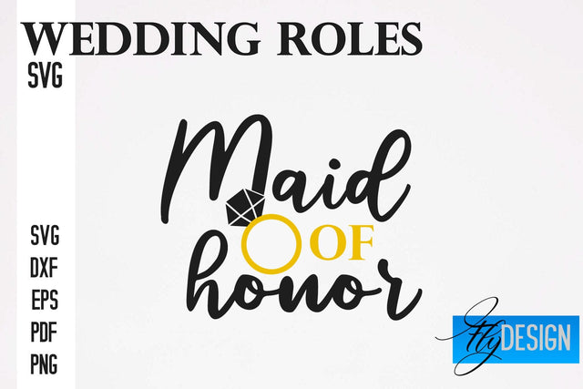 Wedding Roles SVG | Wedding SVG Design | Funny Design SVG SVG Fly Design 