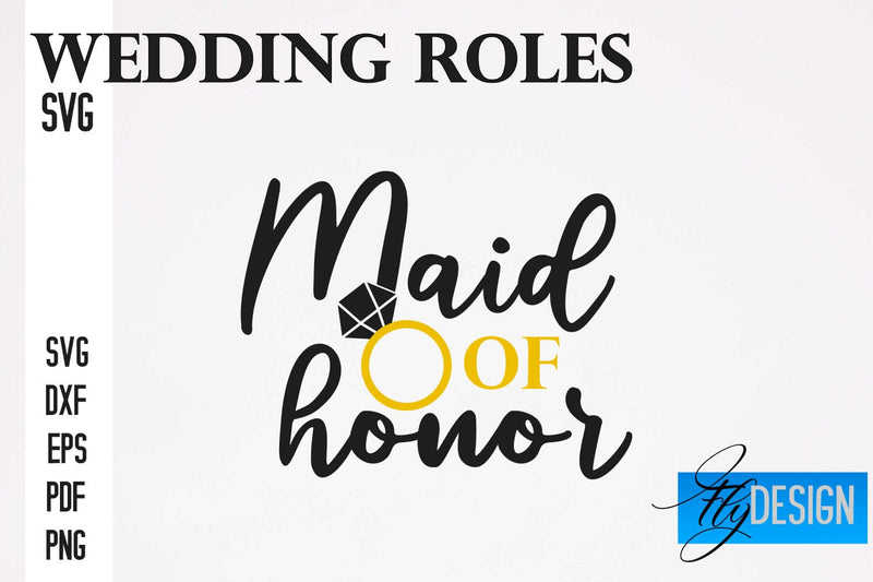 Wedding Roles SVG | Wedding SVG Design | Funny Design SVG SVG Fly Design 