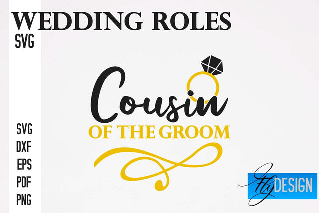 Wedding Roles SVG | Wedding SVG Design | Funny Design SVG SVG Fly Design 