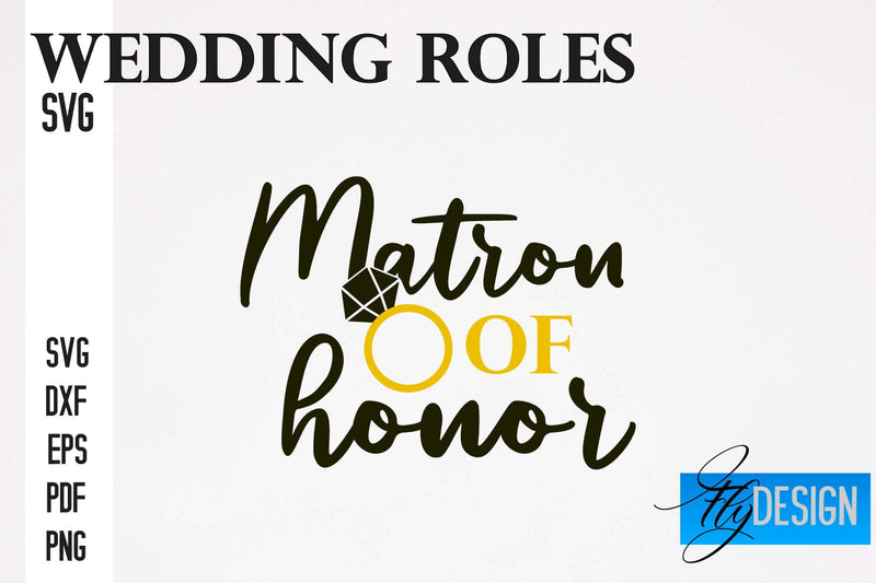 Wedding Roles SVG | Wedding SVG Design | Funny Design SVG SVG Fly Design 