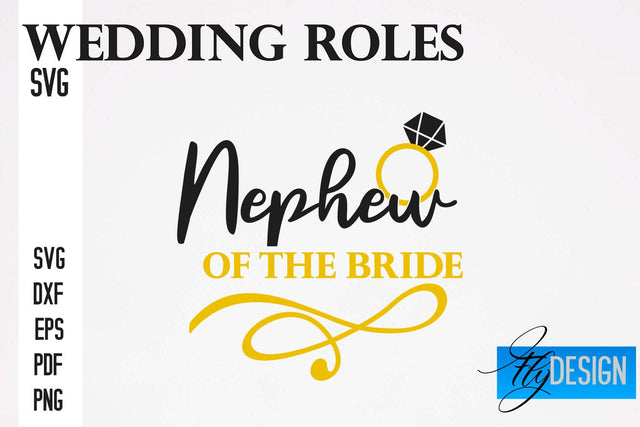 Wedding Roles SVG | Wedding SVG Design | Funny Design SVG SVG Fly Design 