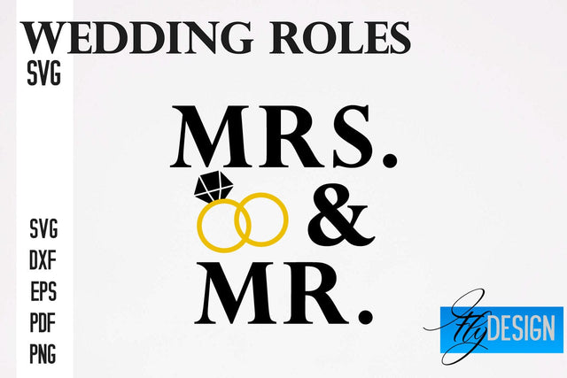 Wedding Roles SVG | Wedding SVG Design | Funny Design SVG SVG Fly Design 