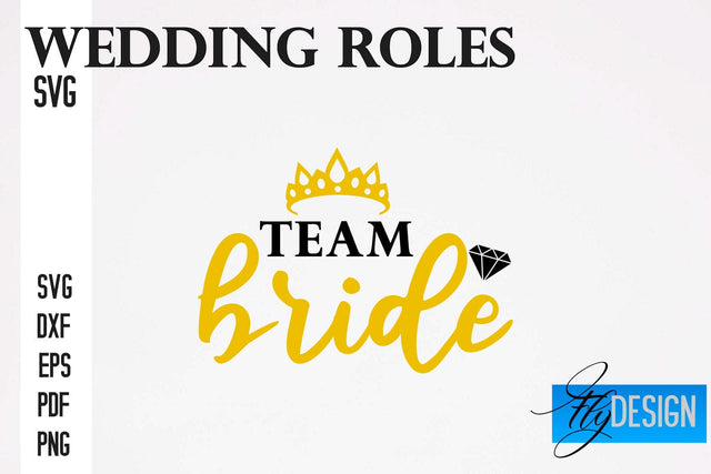 Wedding Roles SVG | Wedding SVG Design | Funny Design SVG SVG Fly Design 