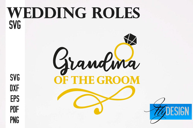 Wedding Roles SVG | Wedding SVG Design | Funny Design SVG SVG Fly Design 