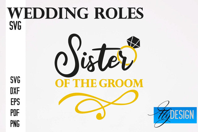 Wedding Roles SVG | Wedding SVG Design | Funny Design SVG SVG Fly Design 