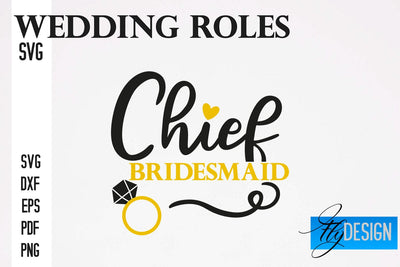 Wedding Roles SVG | Wedding SVG Design | Funny Design SVG SVG Fly Design 