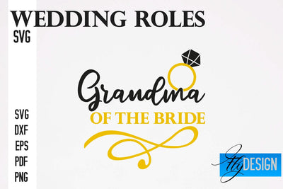Wedding Roles SVG | Wedding SVG Design | Funny Design SVG SVG Fly Design 