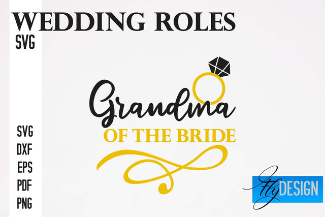 Wedding Roles SVG | Wedding SVG Design | Funny Design SVG SVG Fly Design 