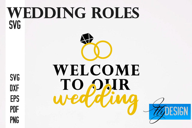 Wedding Roles SVG | Wedding SVG Design | Funny Design SVG SVG Fly Design 