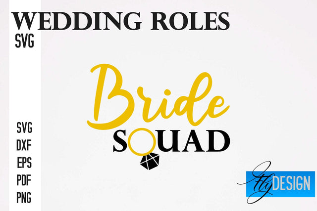 Wedding Roles SVG | Wedding SVG Design | Funny Design SVG SVG Fly Design 
