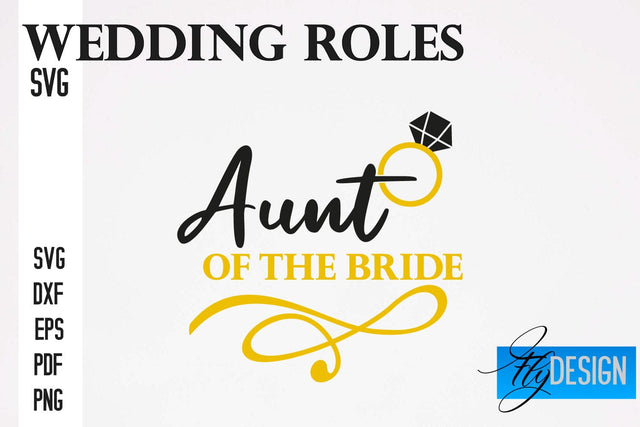 Wedding Roles SVG | Wedding SVG Design | Funny Design SVG SVG Fly Design 