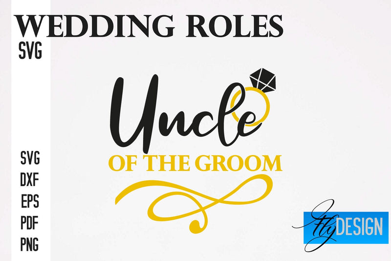 Wedding Roles SVG | Wedding SVG Design | Funny Design SVG SVG Fly Design 