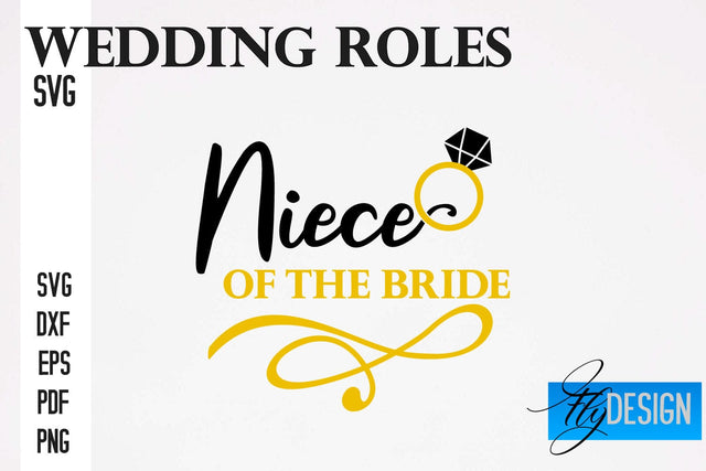 Wedding Roles SVG | Wedding SVG Design | Funny Design SVG SVG Fly Design 