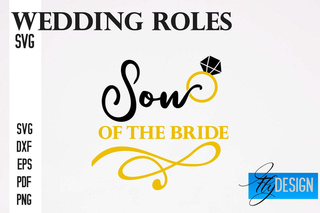 Wedding Roles SVG | Wedding SVG Design | Funny Design SVG SVG Fly Design 
