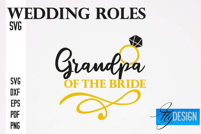 Wedding Roles SVG | Wedding SVG Design | Funny Design SVG SVG Fly Design 
