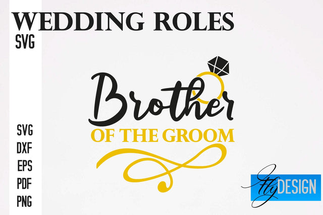 Wedding Roles SVG | Wedding SVG Design | Funny Design SVG SVG Fly Design 
