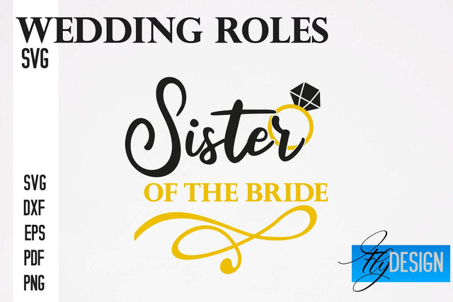 Wedding Roles SVG | Wedding SVG Design | Funny Design SVG SVG Fly Design 